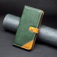 BINFEN two-color leather case for Motorola Moto G41   G31 - Green Fashion