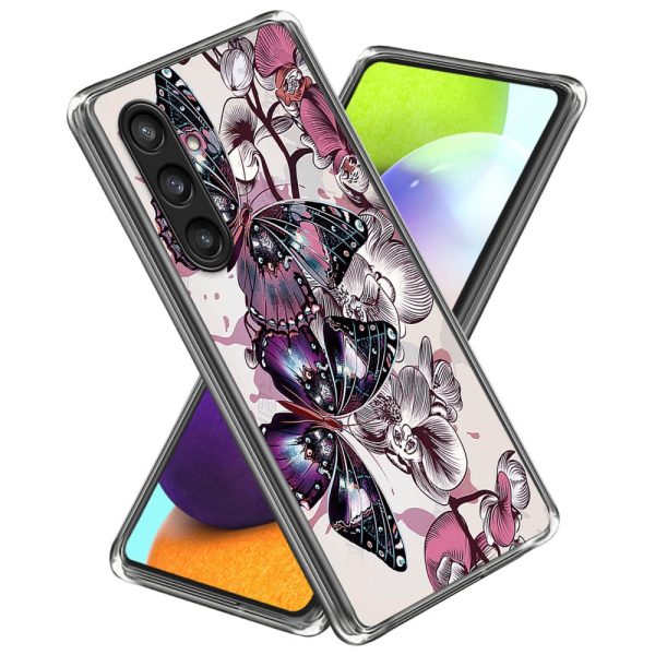 Deco Samsung Galaxy S23 FE phone cover - Purple Butterflies Online Hot Sale