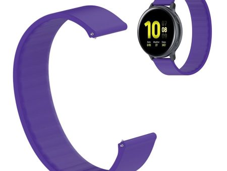 18mm Universal elastic silicone watch strap - Purple   Size: 129mm Supply