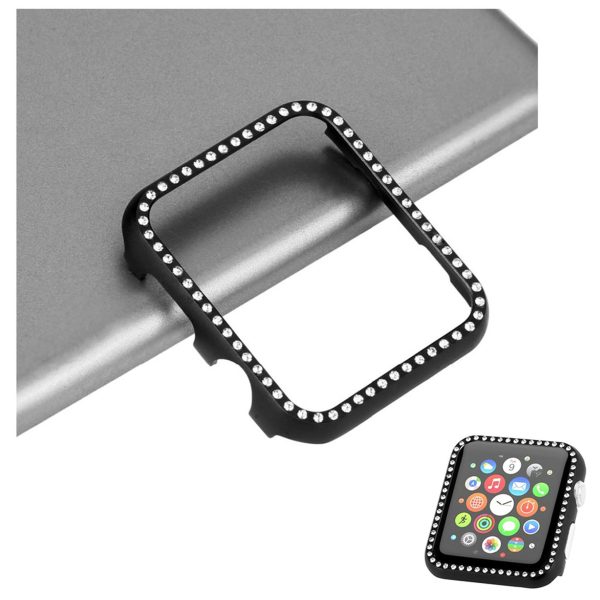 Apple Watch Series 4 40mm aluminum frame diamond case - Black on Sale