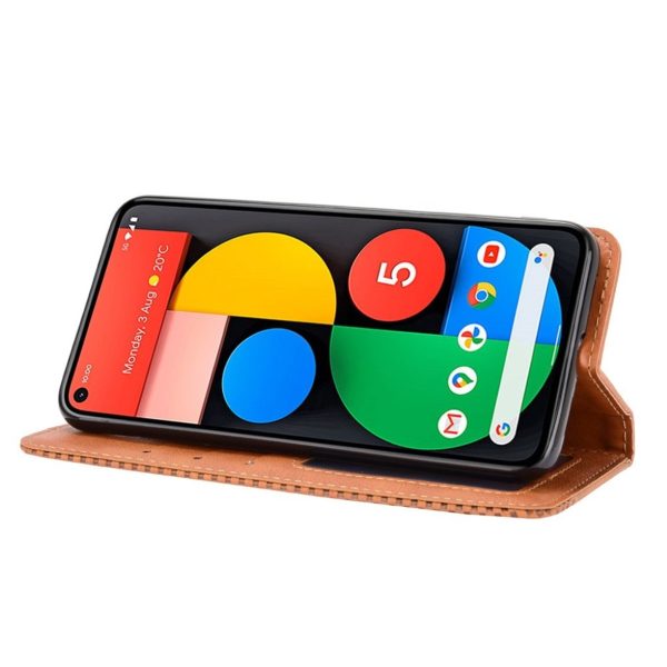 Bofink Vintage Google Pixel 5 leather case - Brown Cheap