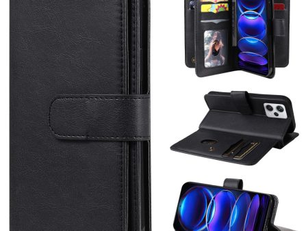 10-slot wallet case for Xiaomi Poco X5 Pro   Redmi Note 12 Pro Speed   12 Pro - Black For Cheap