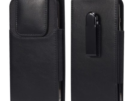 Universal Crazy Horse leather and nylon phone belt bag for 6.7-6.9 inch phones Online