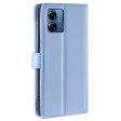 Samsung Galaxy A05 vegan leather wallet zipper case - Blue Hot on Sale