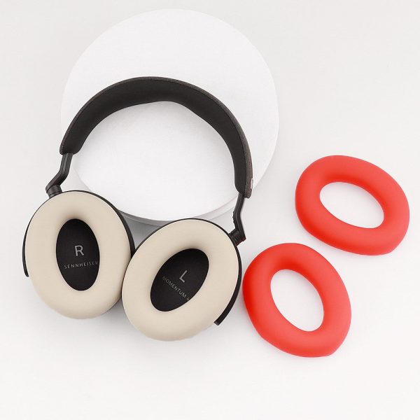 Silicone Earpad Cushions for Sennheiser MOMENTUM 4 - White For Cheap