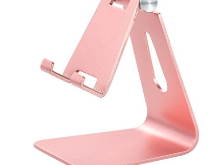 Universal aluminum large size desktop phone and tablet holder - Rose Gold Supply