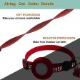 AirTag silicone case pet collar heart shaped pendant with bell - Red Supply