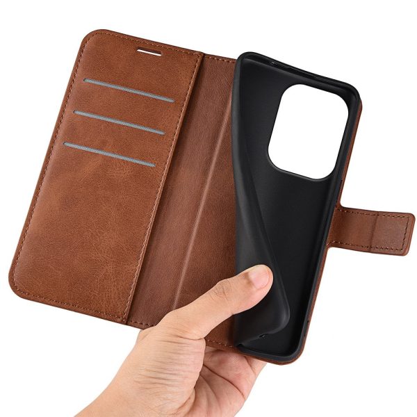 Wallet-style Xiaomi Redmi Note 13 4G Pro leather case - Light Brown Online