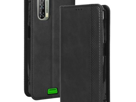 Bofink Vintage Blackview BV7100 leather case - Black Cheap