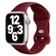 KALEBOL Apple Watch 49mm   45mm   44mm   42mm Silicone Watch Strap, Size: S   M - Wine Red Cheap