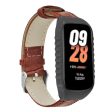 Xiaomi Smart Band 8 Active Watch Band Bamboo Texture Wrist Strap with Watch Case - Brown Online now