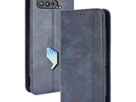 Bofink Vintage ASUS ROG Phone 5 leather case - Blue For Discount