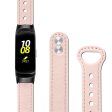 Samsung Galaxy Fit cowhide leather watch strap - Light Pink Cheap