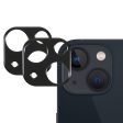 2Pcs iPhone 13 Mini   13 aluminum alloy + tempered glass camera lens protector - Black For Sale