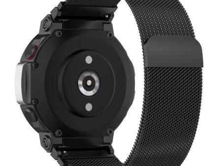 Amazfit T-Rex 2 milanese stainless steel watch strap - Black Online now