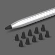 10 Pcs Huawei M-Pencil (2nd) silicone pen tip cover - Black Fashion