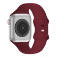 KALEBOL Apple Watch 49mm   45mm   44mm   42mm Silicone Watch Strap, Size: S   M - Wine Red Cheap