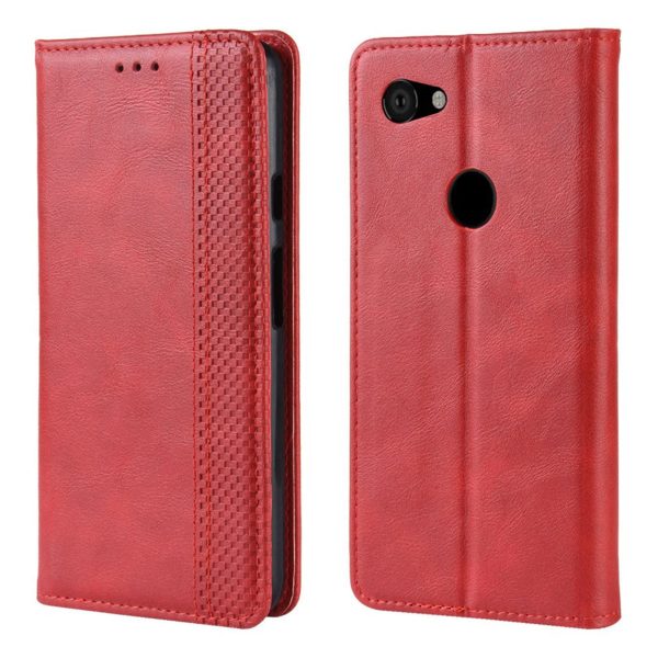 Bofink Vintage Google Pixel 3a XL leather case - Red Online Sale