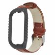 Xiaomi Smart Band 8 Active Watch Band Bamboo Texture Wrist Strap with Watch Case - Brown Online now