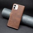 BINFEN two-color leather case for iPhone 12 Mini - Coffee Online Hot Sale