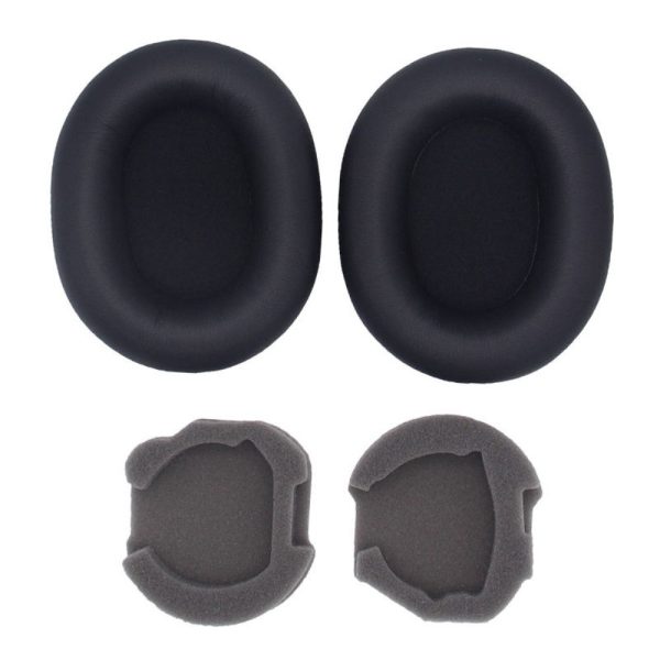 Sony WH-1000XM5 Silicone Ear Cap Earpads with Crowbar - Black Online now