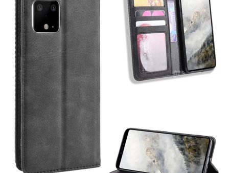 Bofink Vintage Google Pixel 4 leather case - Black Sale