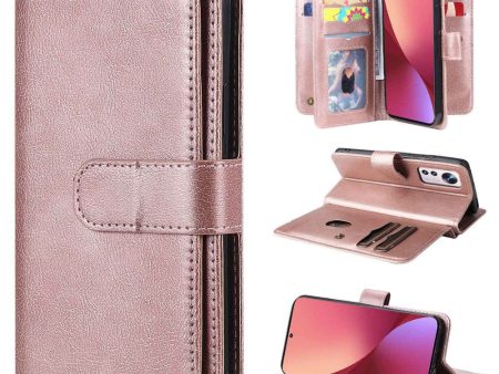 10-slot wallet case for Xiaomi 12X   12 - Rose Gold Online Sale