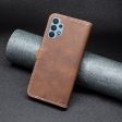 BINFEN two-color leather case for Samsung Galaxy A32 - Coffee Fashion