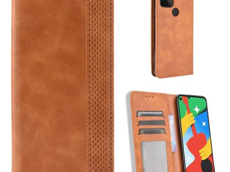 Bofink Vintage Google Pixel 4a 5G leather case - Brown Online now