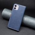 BINFEN two-color leather case for iPhone 11 - Blue Fashion