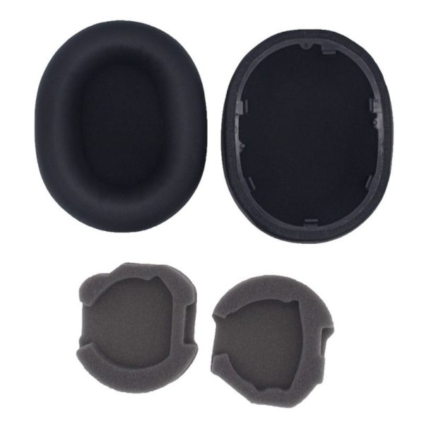 Sony WH-1000XM5 Silicone Ear Cap Earpads with Crowbar - Black Online now