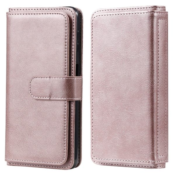 10-slot wallet case for Samsung Galaxy A32 5G - Rose Gold For Discount