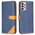 BINFEN two-color leather case for Samsung Galaxy A33 5G - Blue Hot on Sale