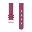 20mm Universal grid design silicone watch strap - Fuchsia Fashion