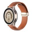 20mm Universal genuine leather watch strap - Brown on Sale