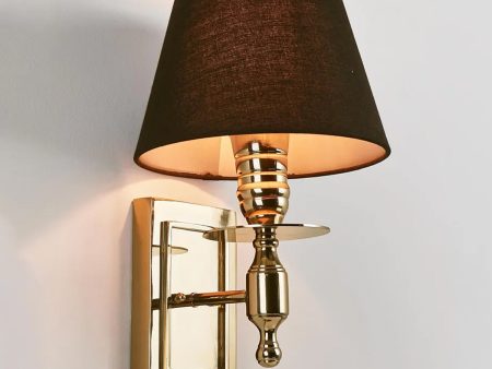 Newton Indoor Wall Light in Brass Online Sale