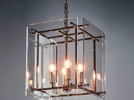 Duke Pendant Light in Shiny Nickel on Sale