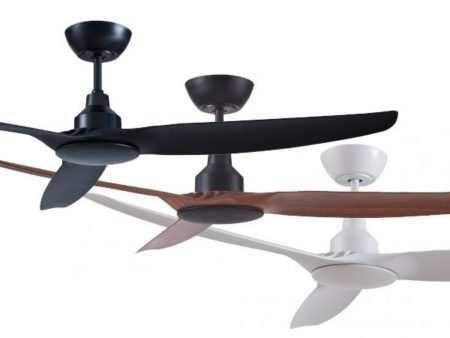 60  Skyfan DC Ceiling Fan in Black, Teak or White SKY1503BL, SKY1503WH, SKY1503TK Discount