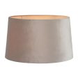 Accessories - Extra Large Velvet Drum Lamp Shade in 4 Colours For Discount