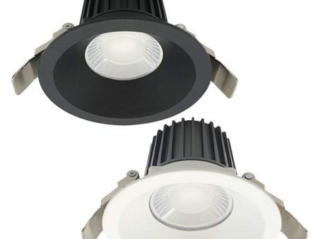 90mm Elias LED Downlight 12w Black, White CCT MD595B-CCT, MD595W-CCT Mercator Lighting For Cheap