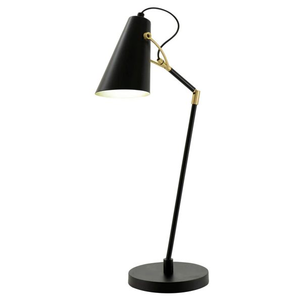 Colton Task Lamp in Black For Sale