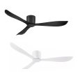 54  Instinct DC Ceiling Fan Black, White FC1100133 Mercator Lighting Online Sale