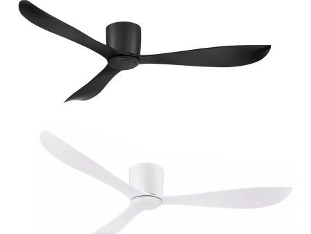 54  Instinct DC Ceiling Fan Black, White FC1100133 Mercator Lighting Online Sale