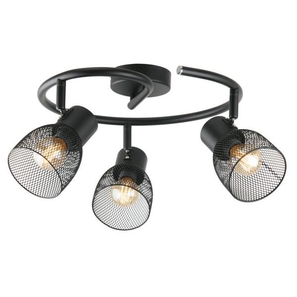 Emily 3Lt Round LED Spotlight in Black Online Hot Sale