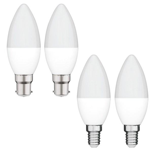 4w LED B22, E27 Candle Globe Warm White 3000k, Daylight 5700k Dimmable For Cheap