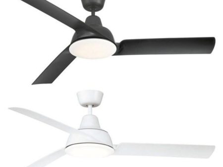 52  (1300mm) Airventure AC Ceiling Fan with CCT LED Light in Black or White Supply