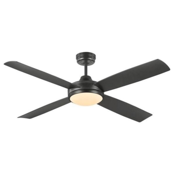 52  (1320mm) Airnimate Ceiling Fan with LED Light in Black or White For Cheap