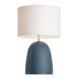 Jordana Textured Ceramic Table Lamp in Blue or Grey Fashion