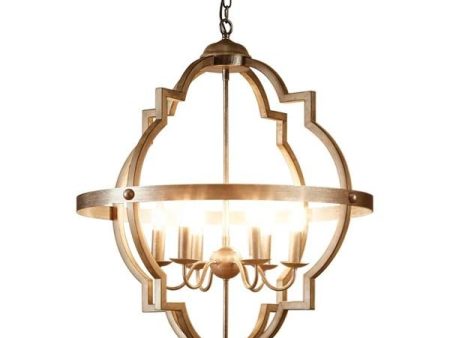 Hyatt Pendant Light Extra Large 6Lt in Rust Brown Online Hot Sale