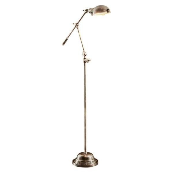 Royce Floor Lamp in Antique Silver or Antique Brass Hot on Sale